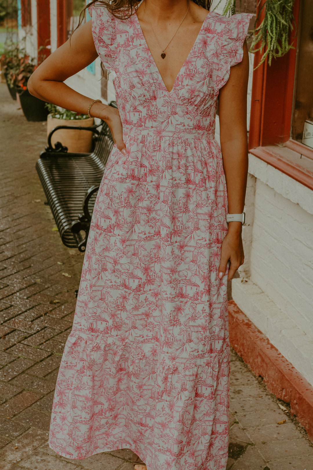 Paloma Midi Dress - Pink