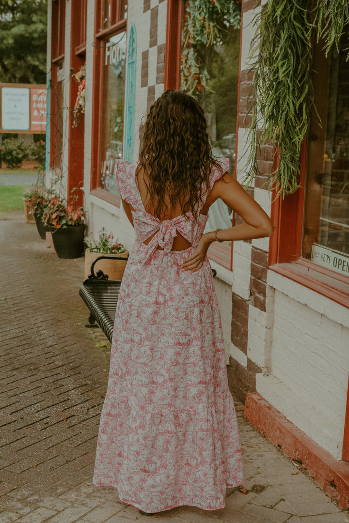 Paloma Midi Dress - Pink