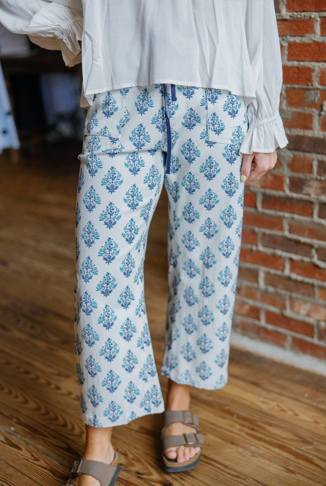 Willow Cropped Pants - Blue