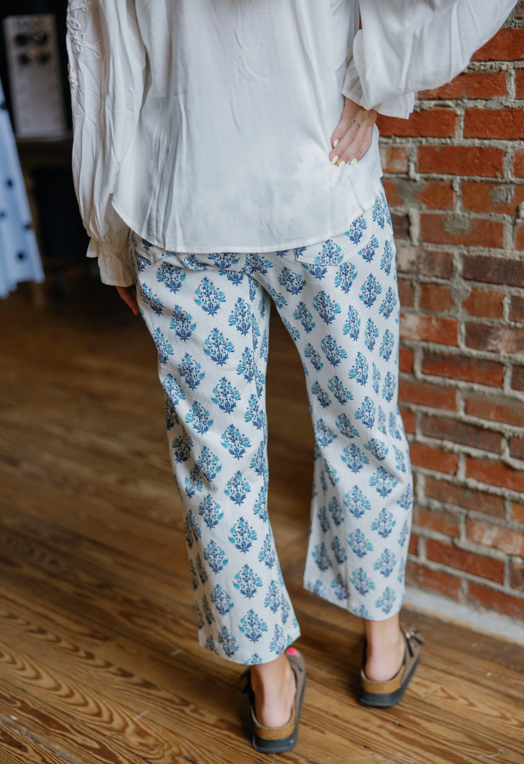 Willow Cropped Pants - Blue